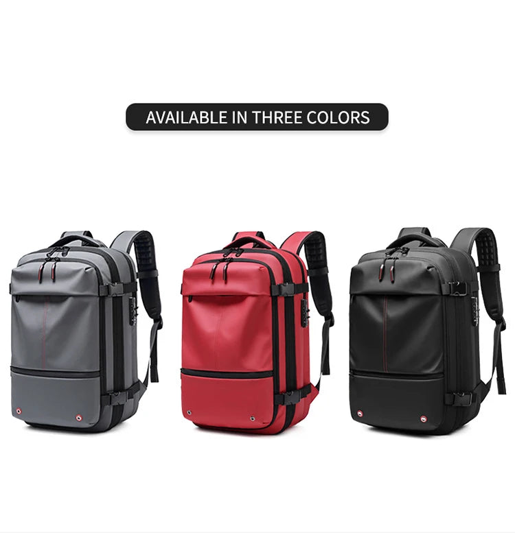 Men Travel Backpack 17 inch vacuum compression Laptop Backpack Extended Large Capacity school Backpack Hiking Business backpack